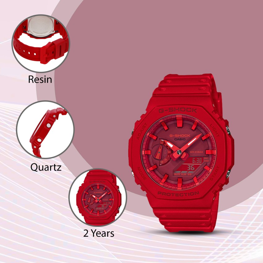 Casio g shock watch 2024 red