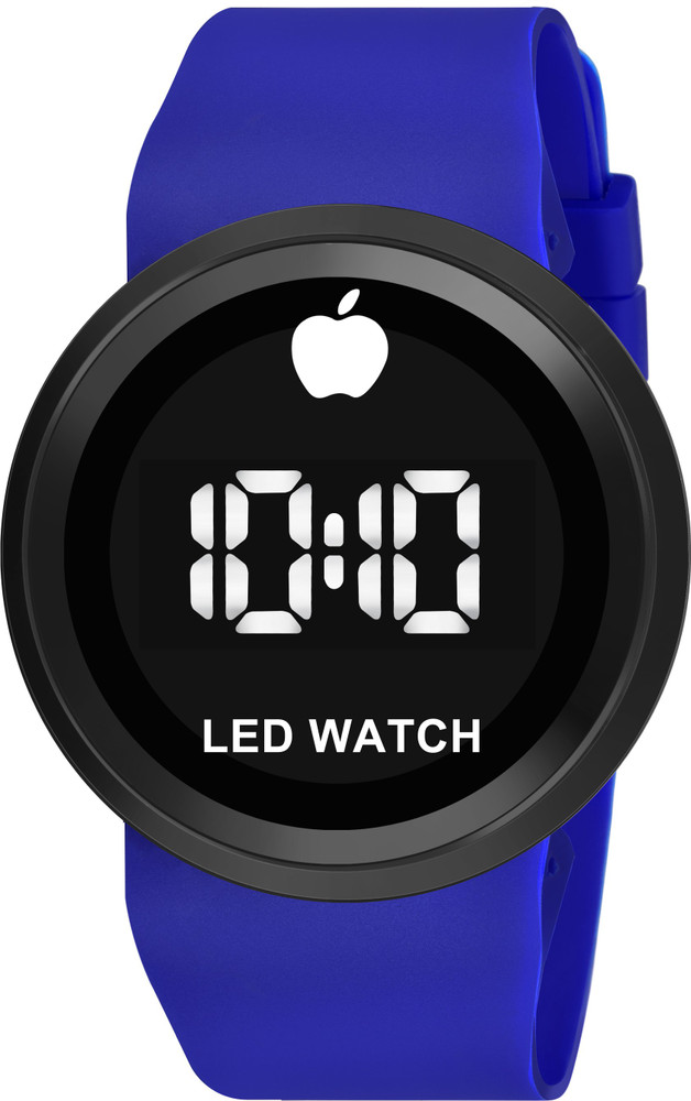 Style Worth Digital Blue Blue Silicon Belt Touchscreen Sports