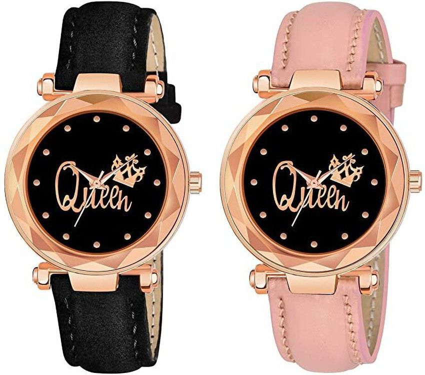 R AND P ENTERPRISE Latest queen dial leather belt watch for girls or women Stylish Professional Watch Analog Watch For Girls Buy R AND P ENTERPRISE Latest queen dial leather
