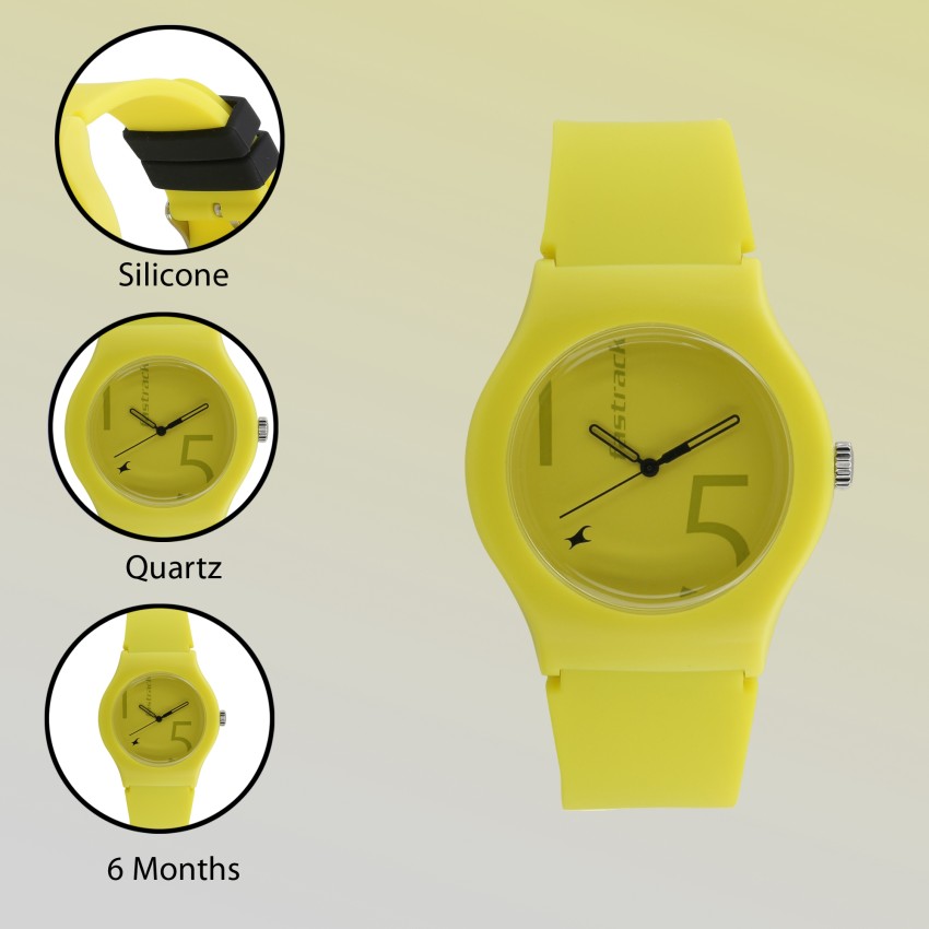 Fastrack watch sale yellow colour