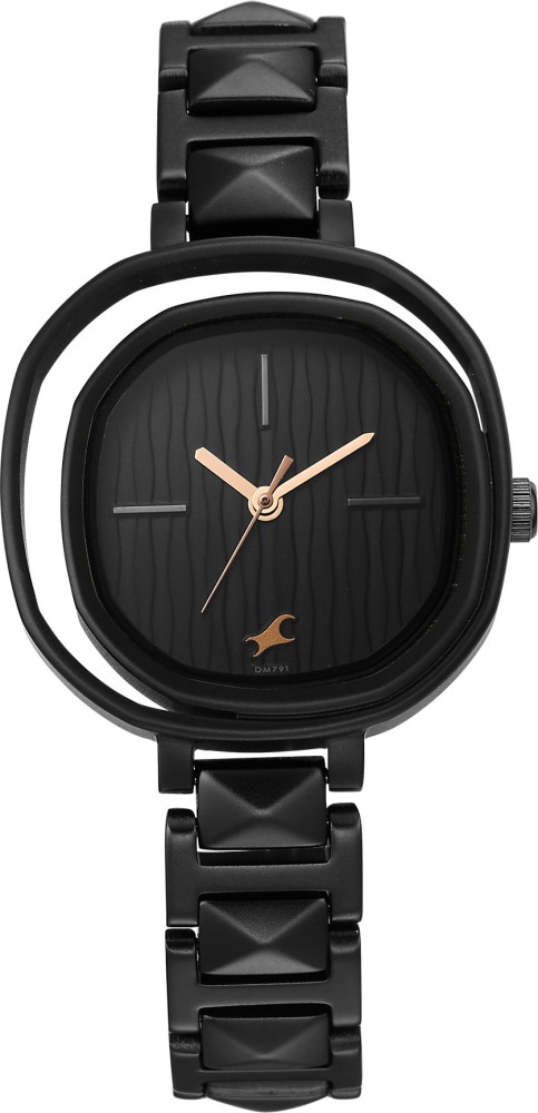 Fastrack women clearance watches black