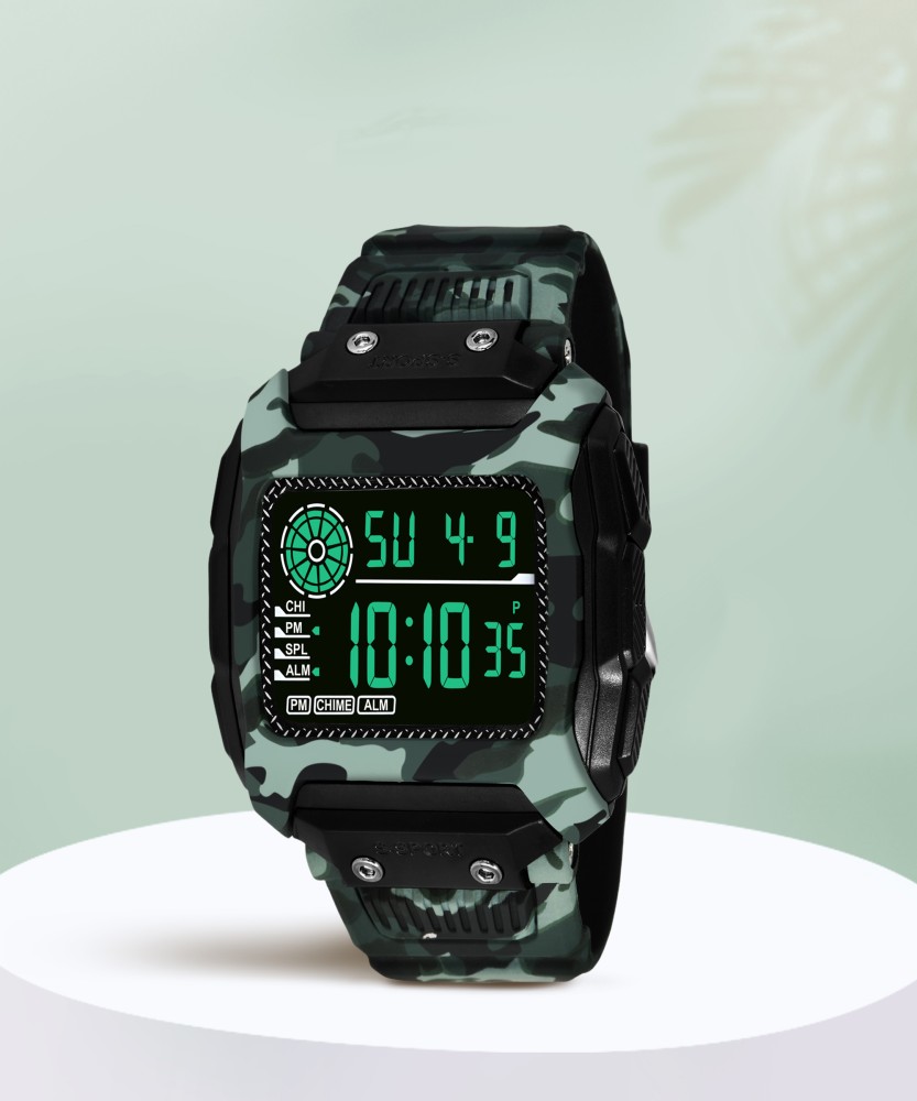 Black digital watches for 2024 men