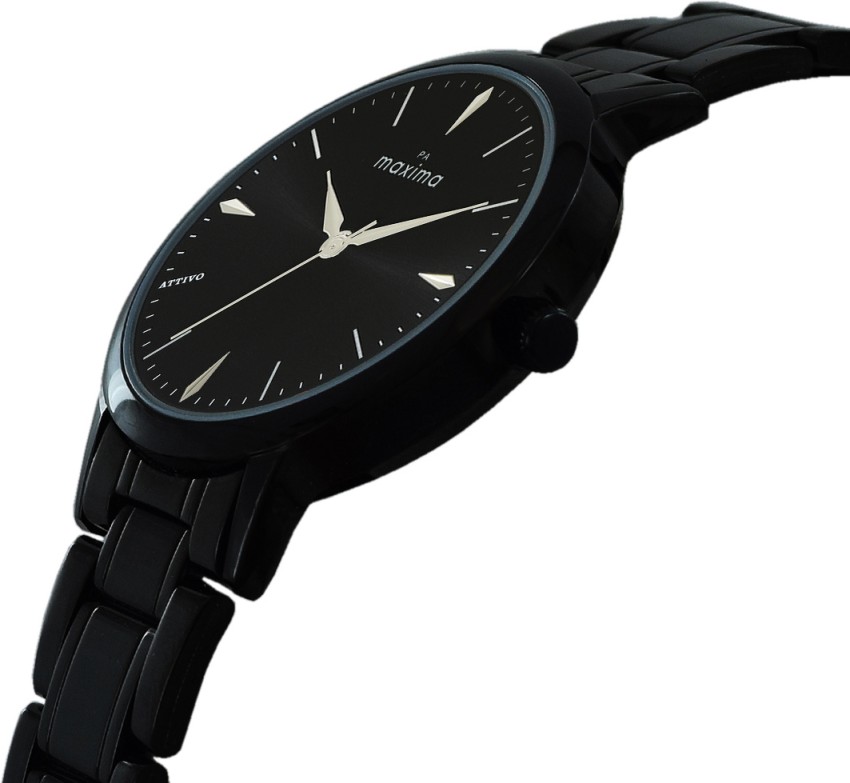 Maxima black chain clearance watches