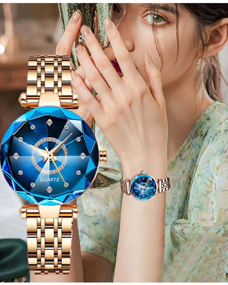 Blue discount diamond watches