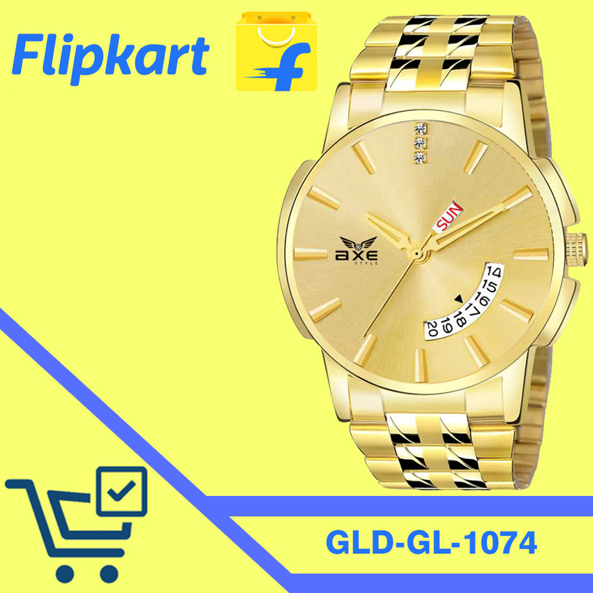 AXE Style X 1074 1074 Golden Wrist Watch Company WaterResistant Golden Watch For Boys Mens Analog Watch For Boys Buy AXE Style X 1074 1074 Golden Wrist Watch Company WaterResistant Golden