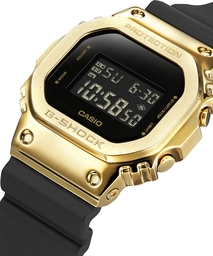 CASIO GM-5600G-9DR G-SHOCKGold Ip Dial Black Resin Strap Digital 