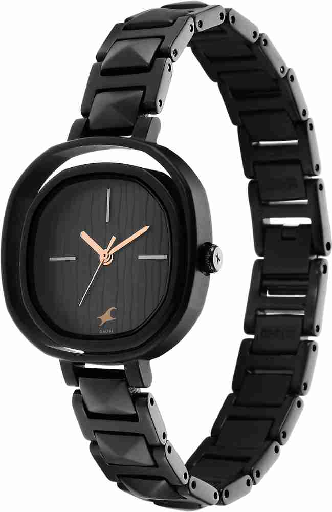 Fastrack ladies discount watches black metal