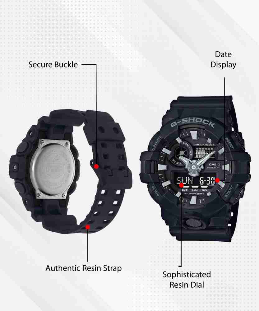 CASIO GA-700-1BDR G-Shock ( GA-700-1BDR ) Analog-Digital Watch - For Men