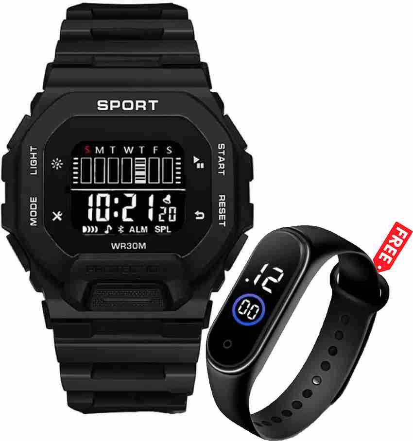 Good Friend Alarm Stopwatch calender day date Digital Watch