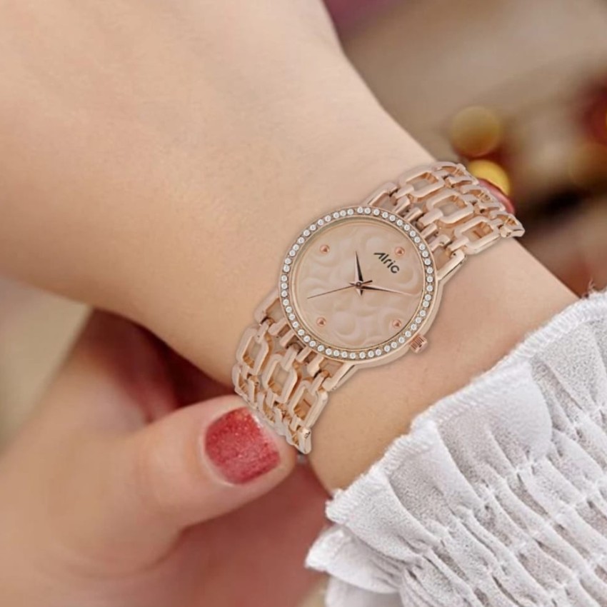 ALRIC Girls Watches Flair Ladies Watch For Girls Diamond Studded Rose Gold Watch For Womens Ladies Analog Watch For Girls Buy ALRIC Girls Watches Flair Ladies Watch For Girls Diamond