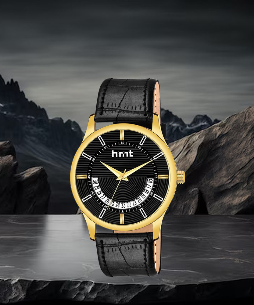 hrnt GLD BLK 9228 GLD BLK 9228 Original Black Plated Belt Patta