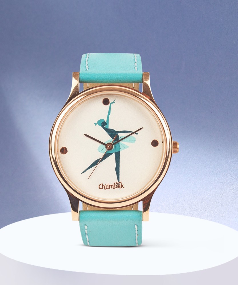 Teal By Chumbak Urban Ballerina Analog Watch For Women