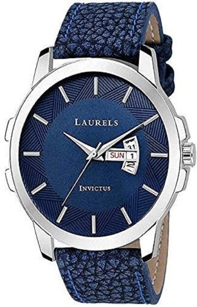 LAURELS LAURELS Analog Blue Dial Day N Date Fnction Men s Watch LAURELS Analog Blue Dial Day N Date Fnction Men s Watch Analog Watch For Men Buy LAURELS LAURELS Analog Blue