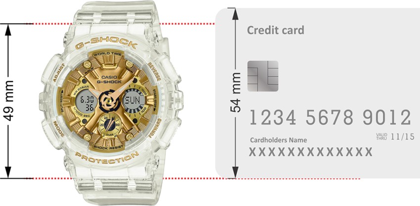 G shock transparent gold price online