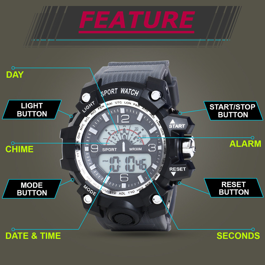 Reloj sport watch water resist new arrivals