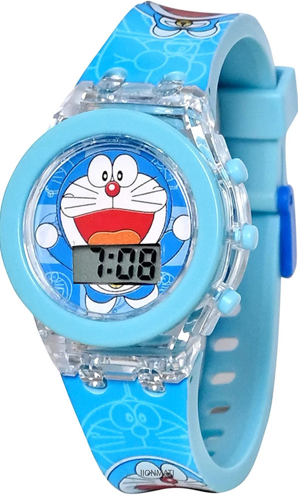 KavyaTanishq Kids First choice Doremon Light Glowing watch pack of