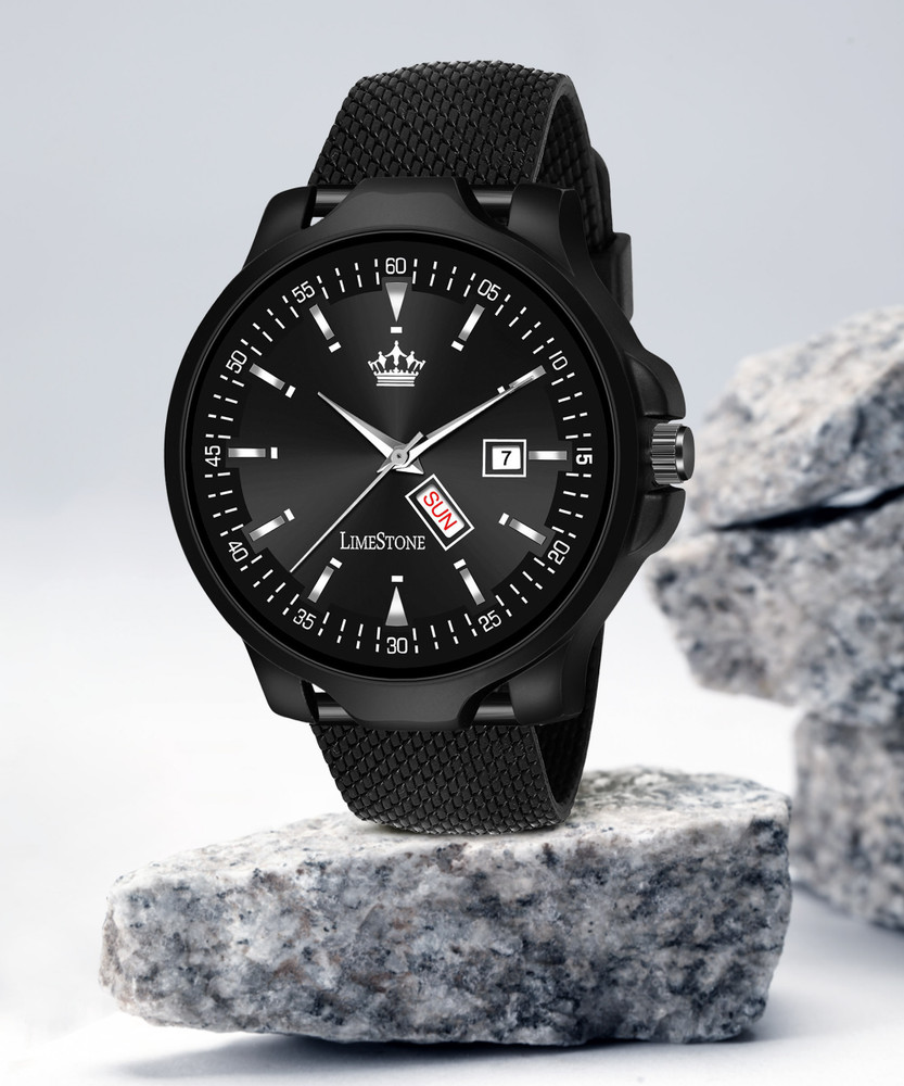 analog watch with day and date