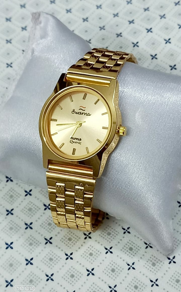 Gold colour watch top