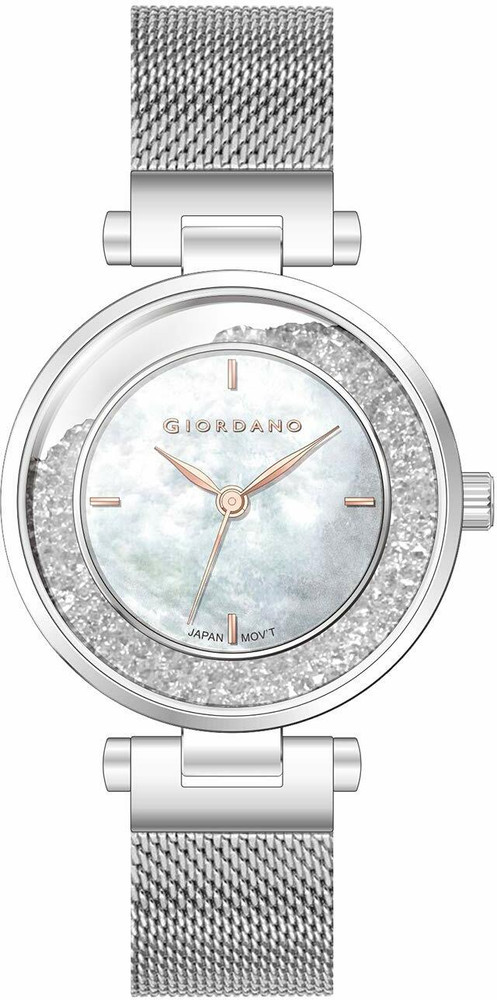 Giordano analog white dial women's watch shop