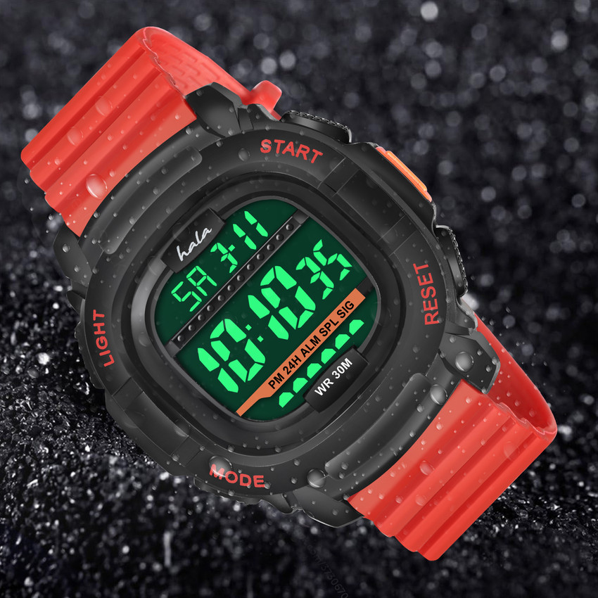 HALA Lightweight Premium Quality Red Digital Watch For Boys Girls Buy HALA Lightweight Premium Quality Red Digital Watch For Boys Girls Sports 825 Black Dial Square Digital