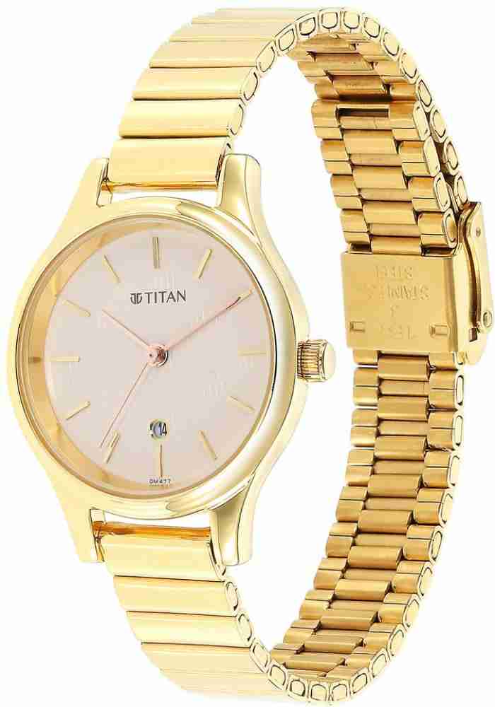 Titan gold hotsell watch for women