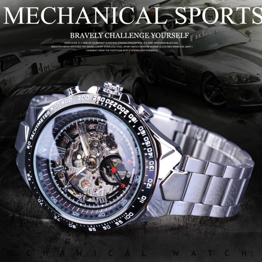 Mens masculine shop mech wrist watch