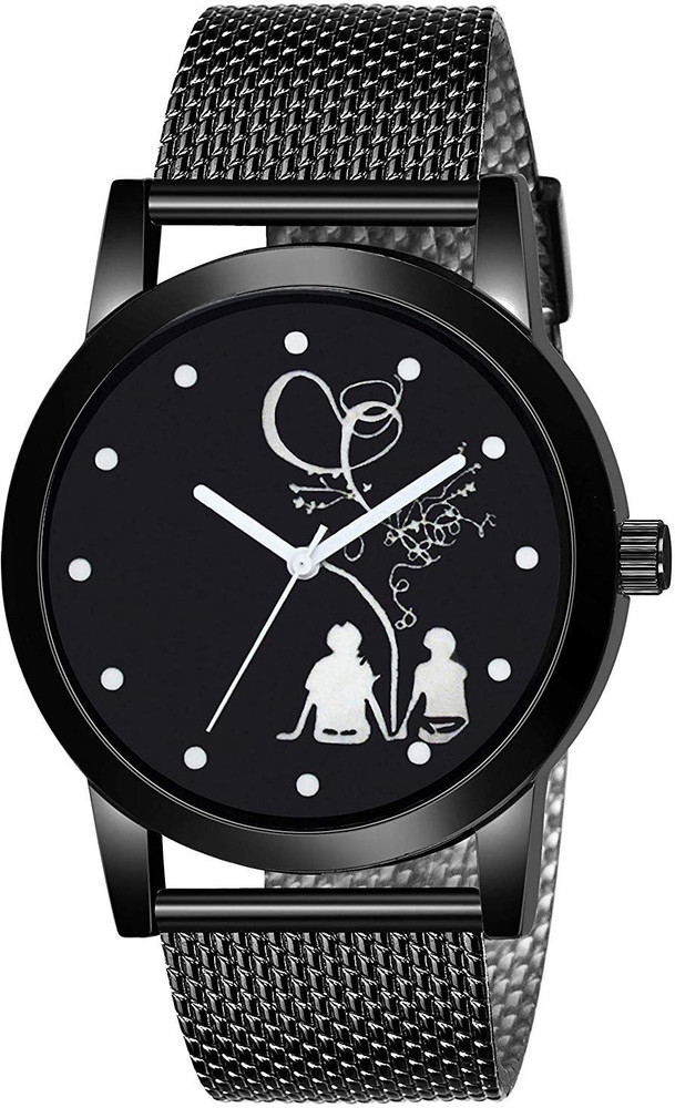 Boys watch black colour hot sale