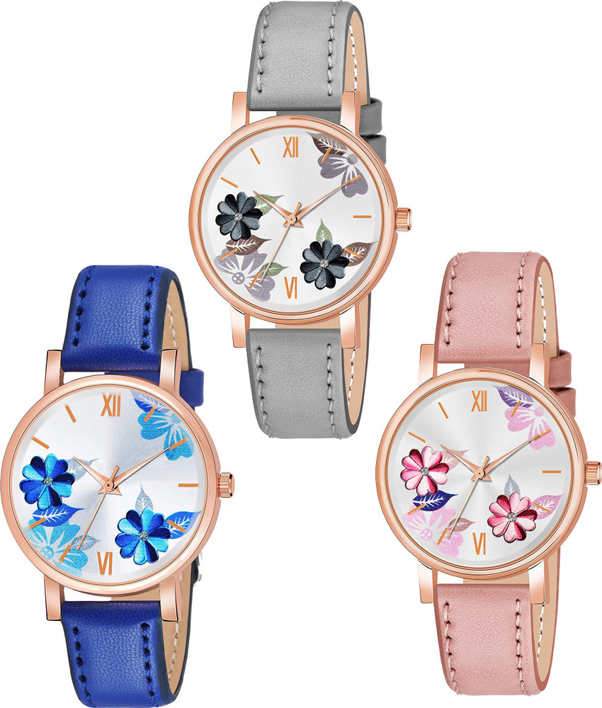 casera 81 Flowers 3 combo Fast Selling Wrist Watch For Women Girls Analog Watch For Women Buy casera 81 Flowers 3 combo Fast Selling Wrist Watch For Women