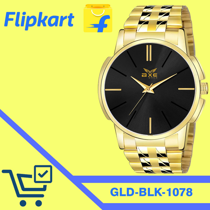 AXE Style X 1078 1078 Golden Wrist Watch Company WaterResistant Golden Watch For Boys Mens Analog Watch For Boys Buy AXE Style X 1078 1078 Golden Wrist Watch Company WaterResistant Golden