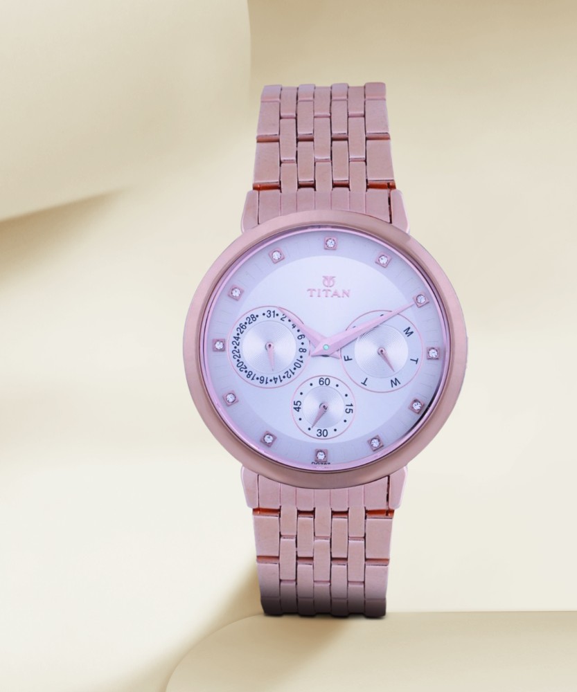 Titan big dial 2025 watches for ladies