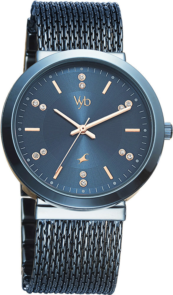 Fastrack Vyb Flare Blue Dial Blue Strap Analog Watch For Women