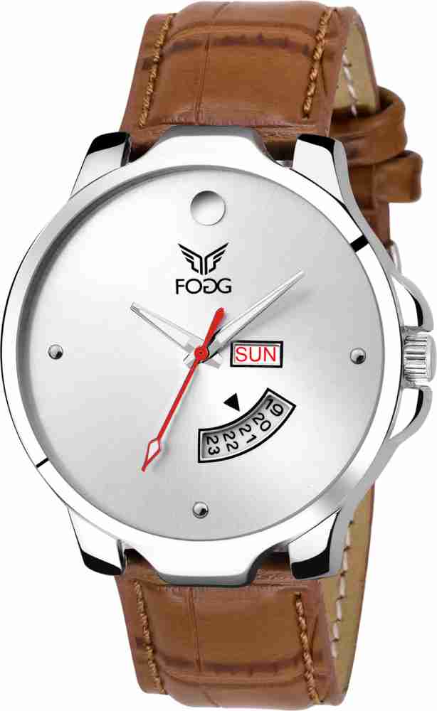 FOGG Brown Day and Date Analog Watch For Men Buy FOGG