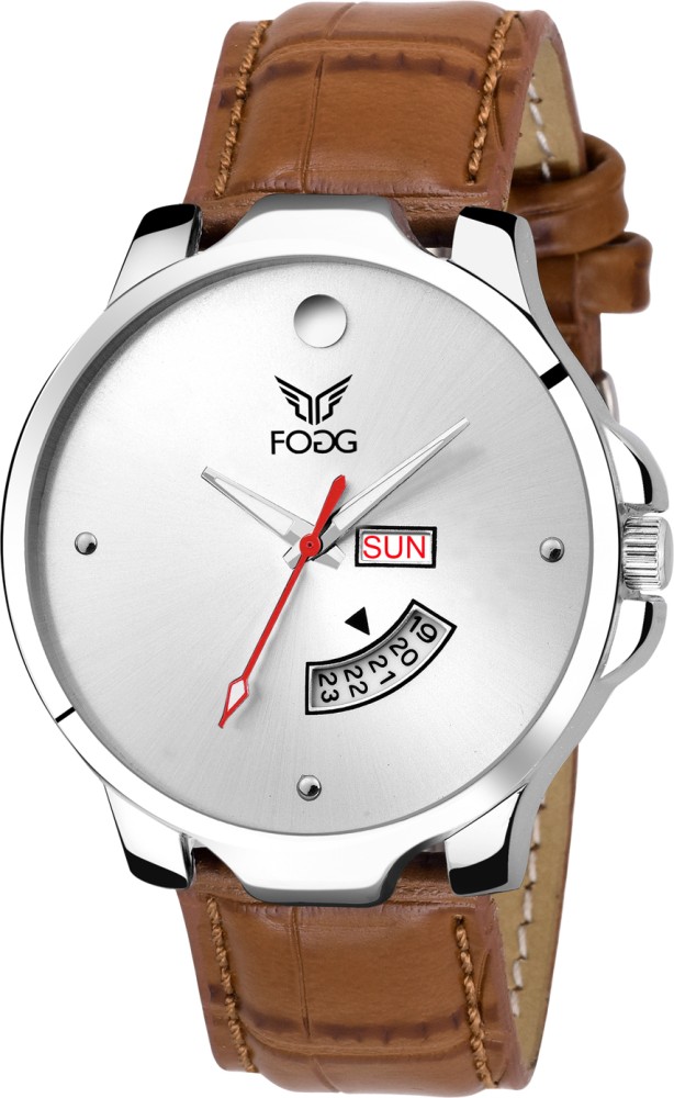 FOGG Brown Day and Date Analog Watch For Men Buy FOGG Brown