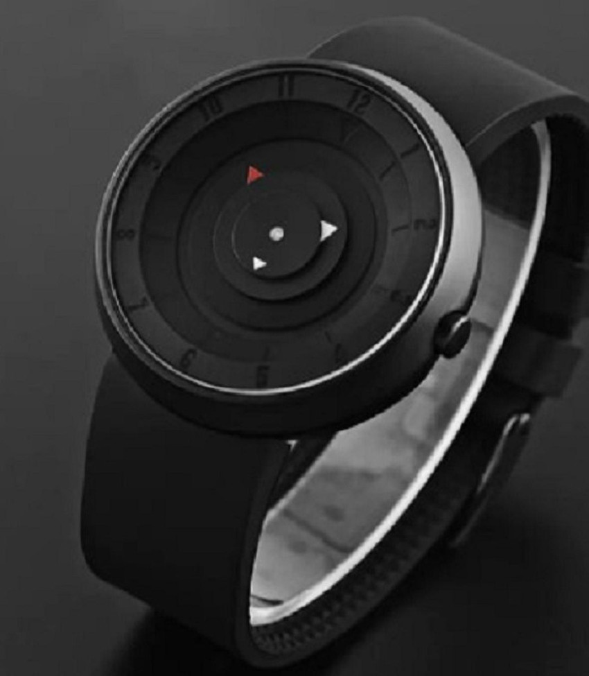 sole interprises Mens Black Wrist Watch for Boys Analog Watch for