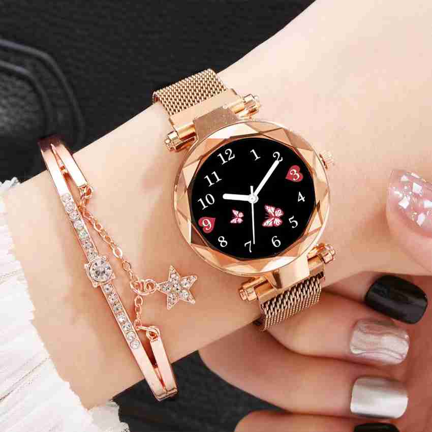 SHURAI MAGNET WATCH FOR GIRLS New Fashion Watch for Girls and Women Analog Watch For Girls