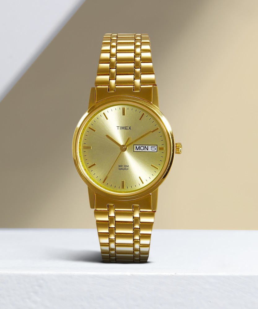 Timex golden 2025 watch price