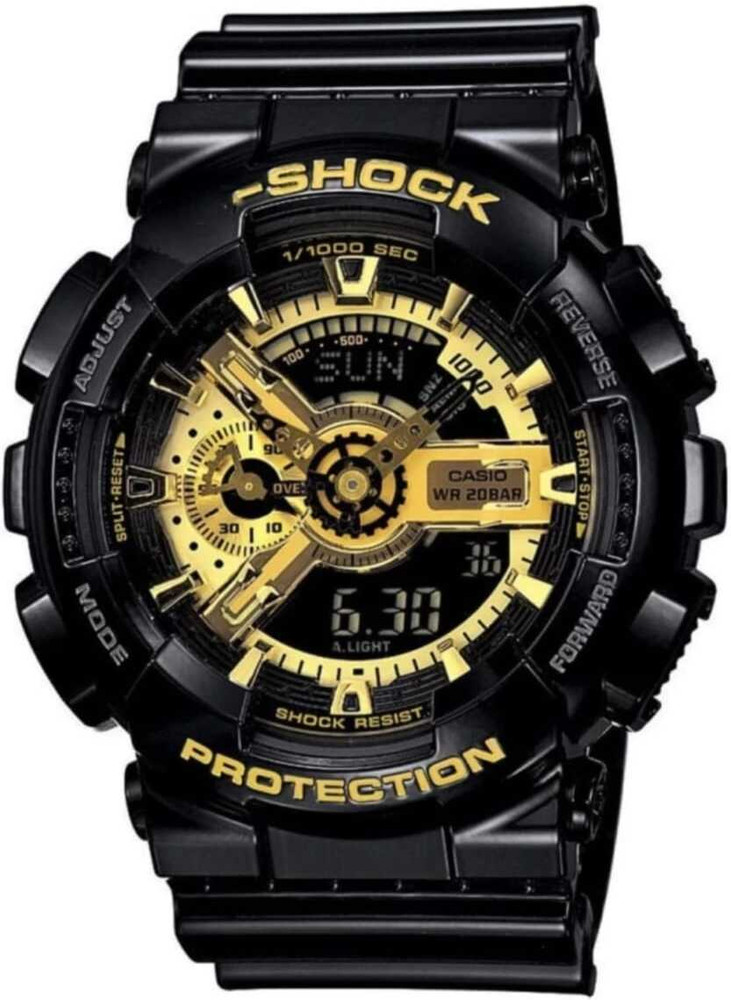 LIMRA STORE BLACK GOLD SHOCK Analog Digital Watch For Men Buy LIMRA STORE BLACK GOLD SHOCK Analog Digital Watch For Men G317 GA 110 1 BDR Online at Best Prices in India Flipkart