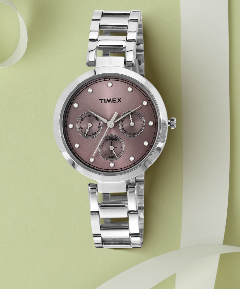 TIMEX Pink Dial Analog Watch For Women