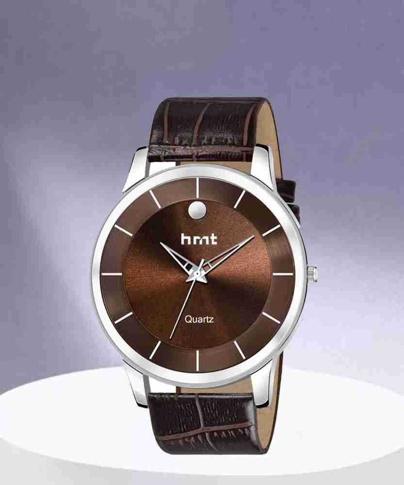 hrnt B9087 Brown Wrist Hands Watch Leather Brown Belt Patta