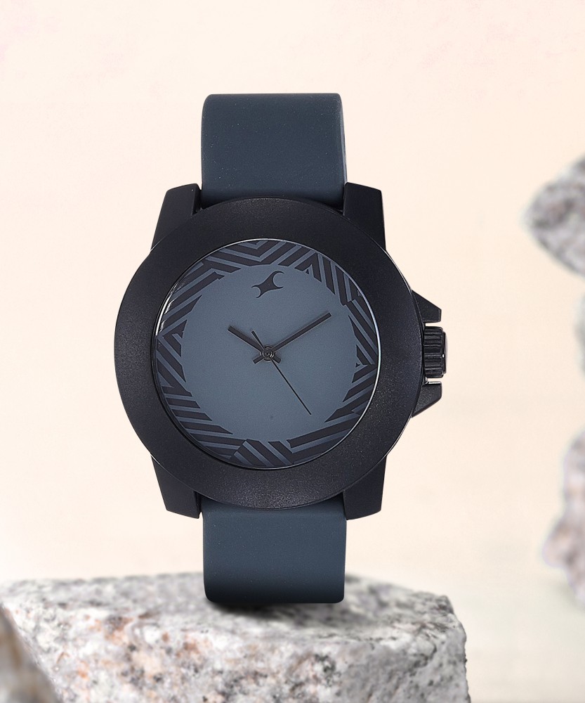 Fastrack black watch on sale flipkart