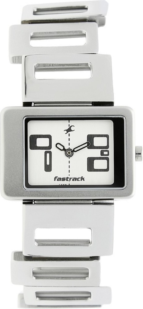 Fastrack silver chain discount watch