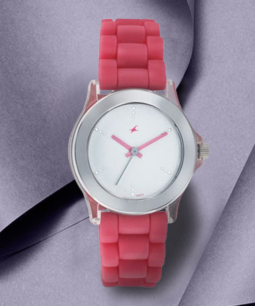 Fastrack beach analog watch pink store