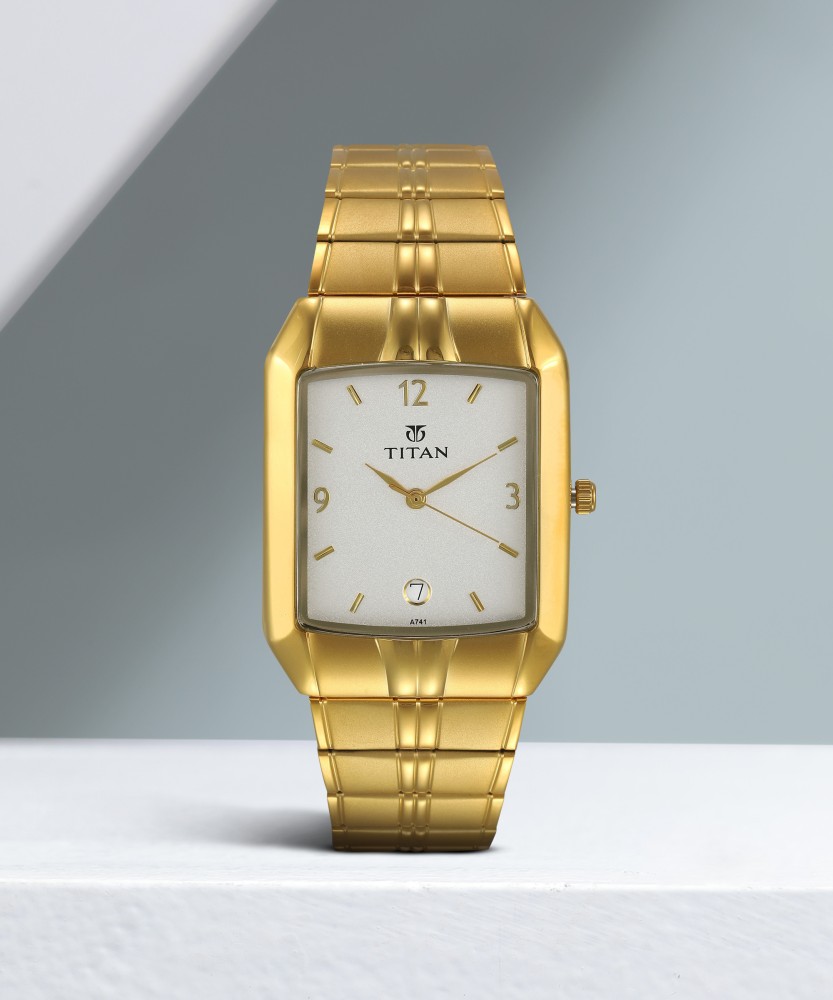 Titan watches gold clearance color