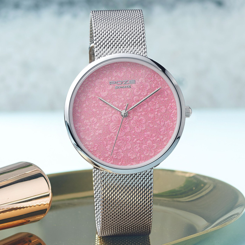 Sonata discount pink watches