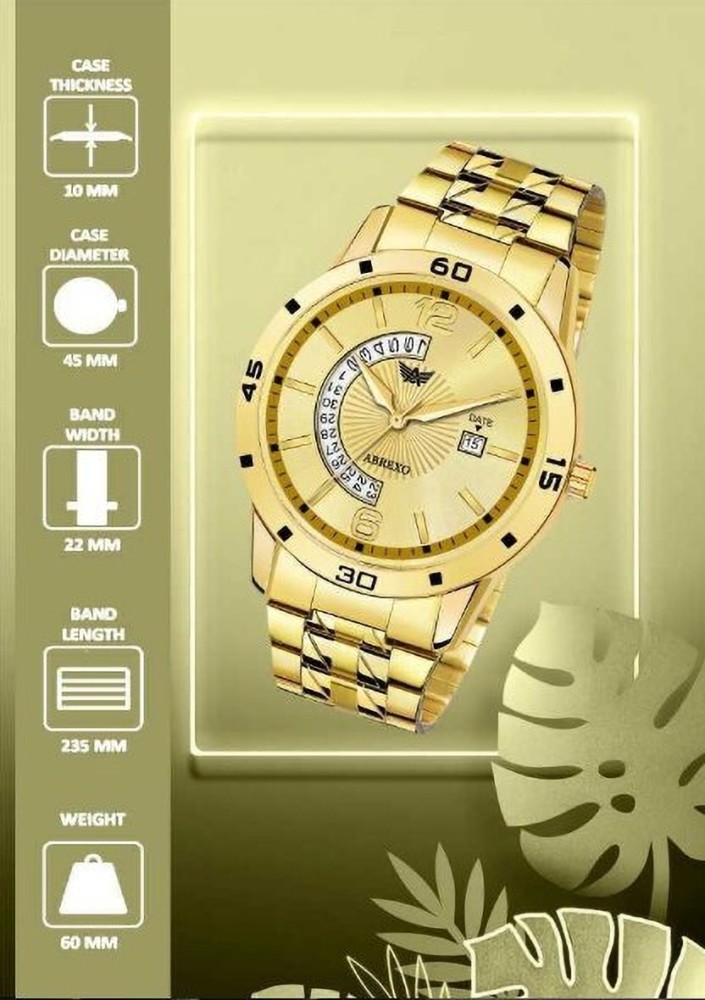 Abrexo golden watch discount price