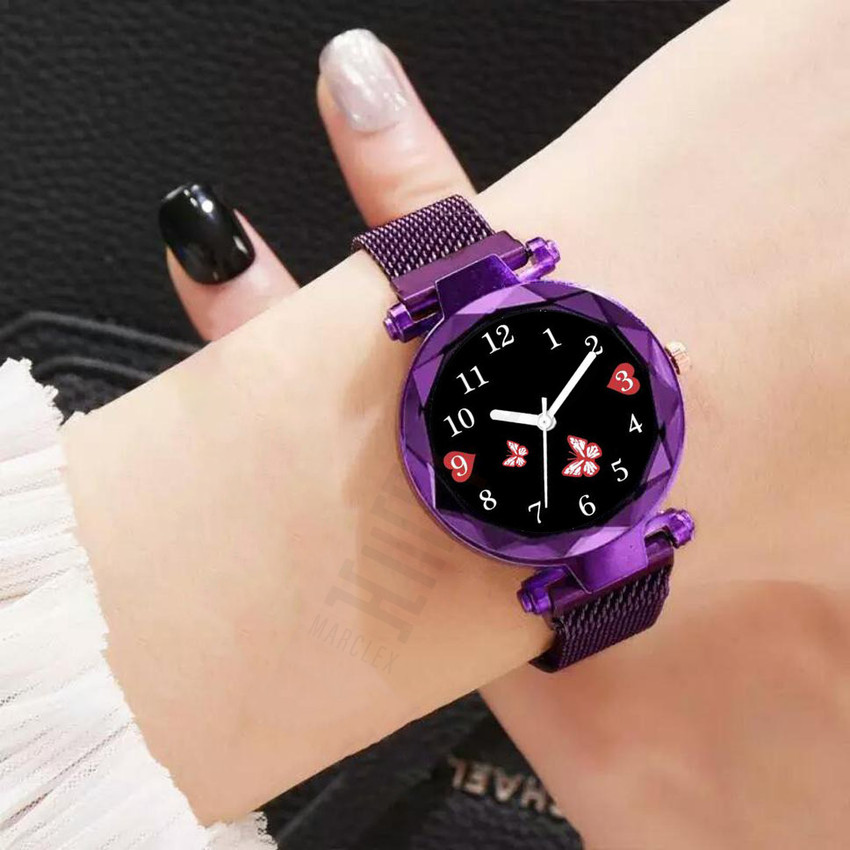 Purple wrist watch cheap