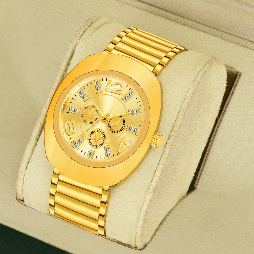 WRISTON Dazzle with Gold Stunning Gold Plated Wrist Watch Analog Watch For Boys Buy WRISTON Dazzle with Gold Stunning Gold Plated Wrist Watch Analog Watch For Boys Gold Plated Stainless Steel