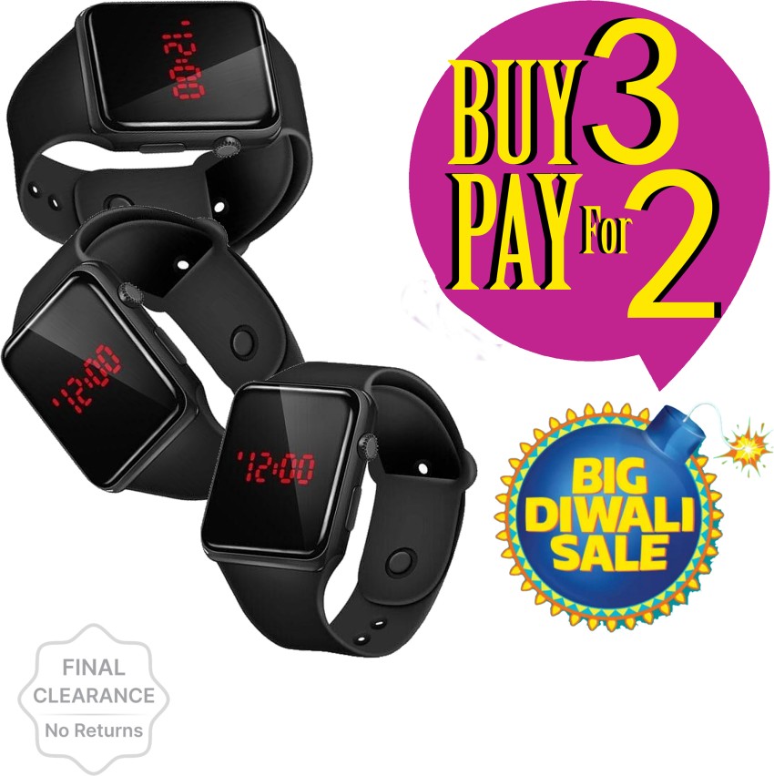 Ziggy latest trending digital LED smart band watch for Boys Girls