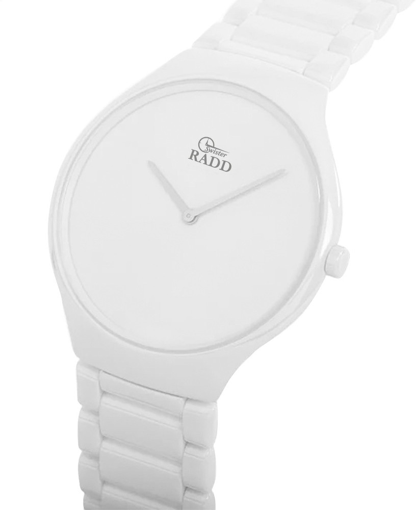 Plain best sale white watch