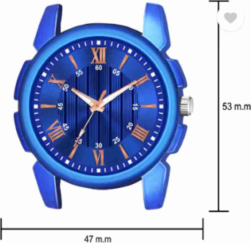 Miss Perfect Men New Style Blue Case Blue Dial Blue NEW PU Strap